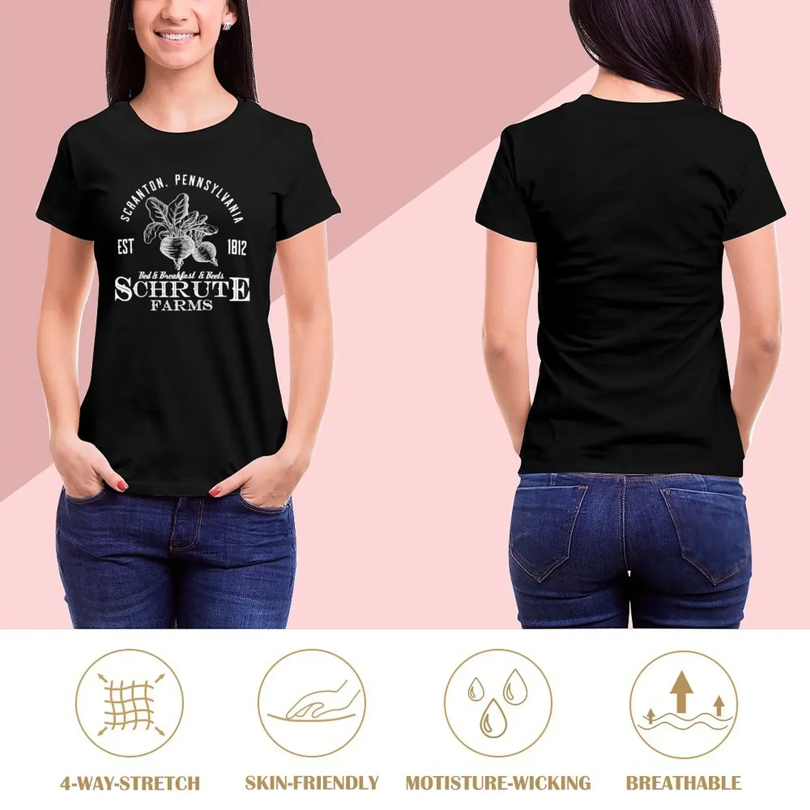 Bed Breakfast Beets - Schrute Farms T-Shirt vintage clothes funny summer clothes anime fashion woman blouse 2024