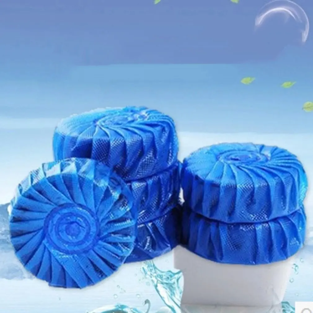 Toilet Cleaner Wc Cistern Blue Bubble Deodorants Effervescent Bowl Deodorant Freshener Sheet Scale Removing Cleaners Home