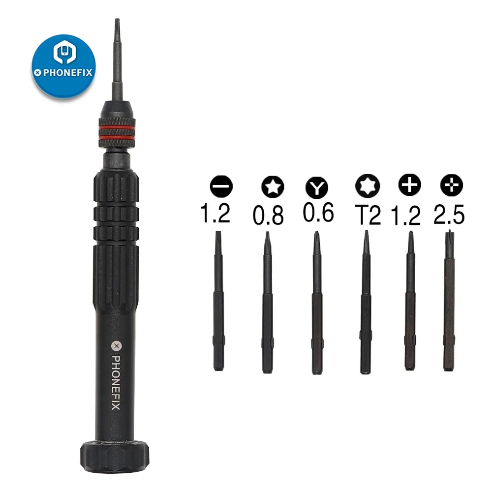 Imagem -05 - Precision Screwdriver Grupo Phillips Torx Cross Chaves de Fenda Dicas no Punho para Iphone X15pm Assista Ferramentas Manuais Abertas 12 em 1