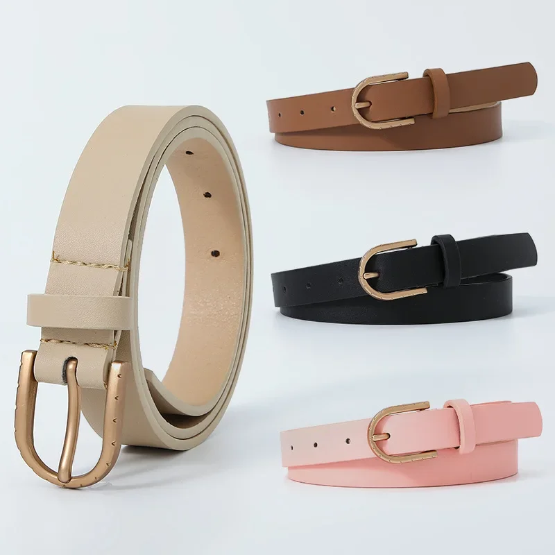 Fashion Simple Needle Button Solid Color Belts For Women Trend High Grade Decoration Versatile Jeans Belt Clothing Accessories