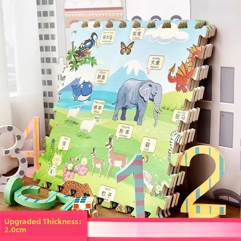 

Thickened Foam Baby Crawling Mat Cartoon Puzzle Floor Carpet Children's Room Home Use Anti-slip Floor Pad Soft Cushion Pad