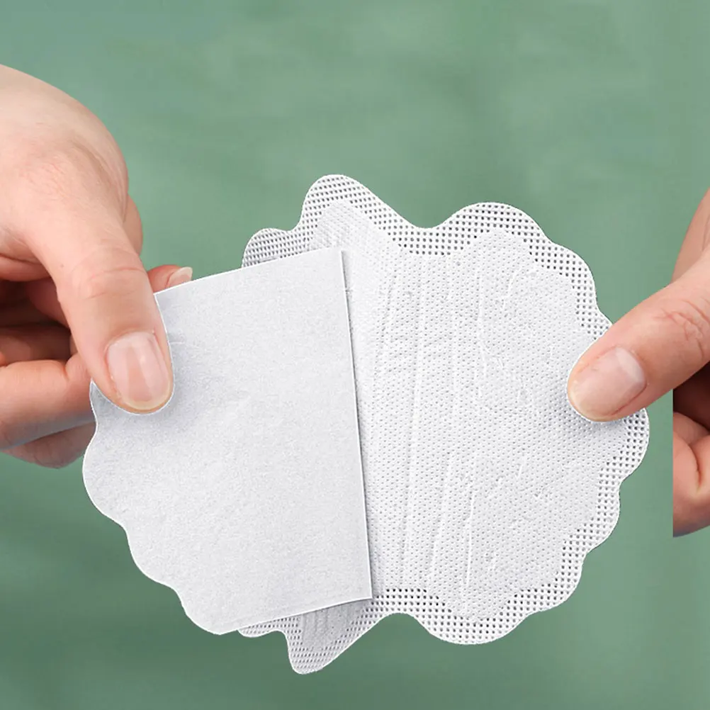 

20 Pcs White Cotton Sweat Absorbing Stickers Armpit Pads for Women Children Disposable Men Antiperspirant Underarm Padding