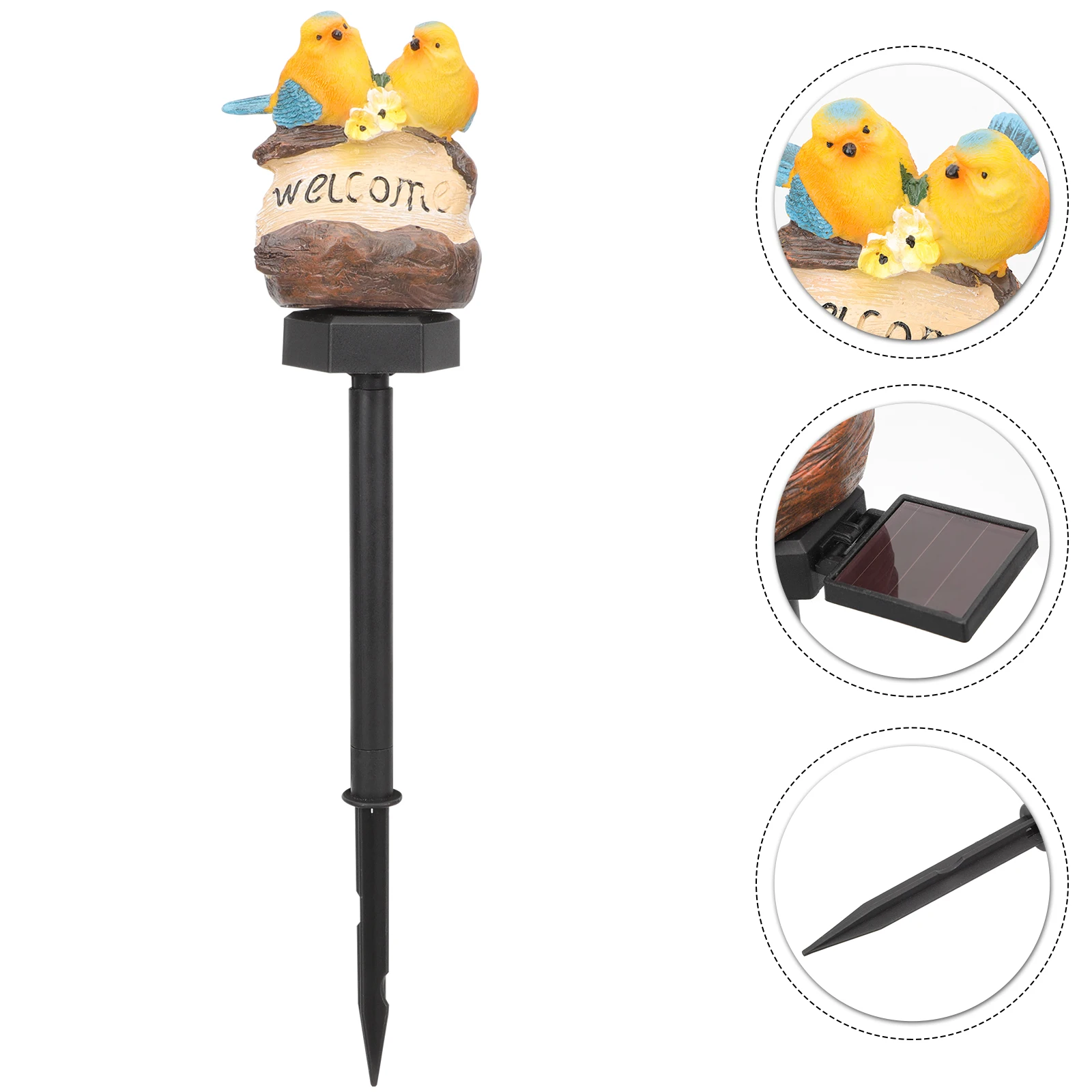 

Solar Animal Ground Lights Resin Craft Garden Decoration Lawn Stake Light Outdoor Waterproof Durable Energy Saving