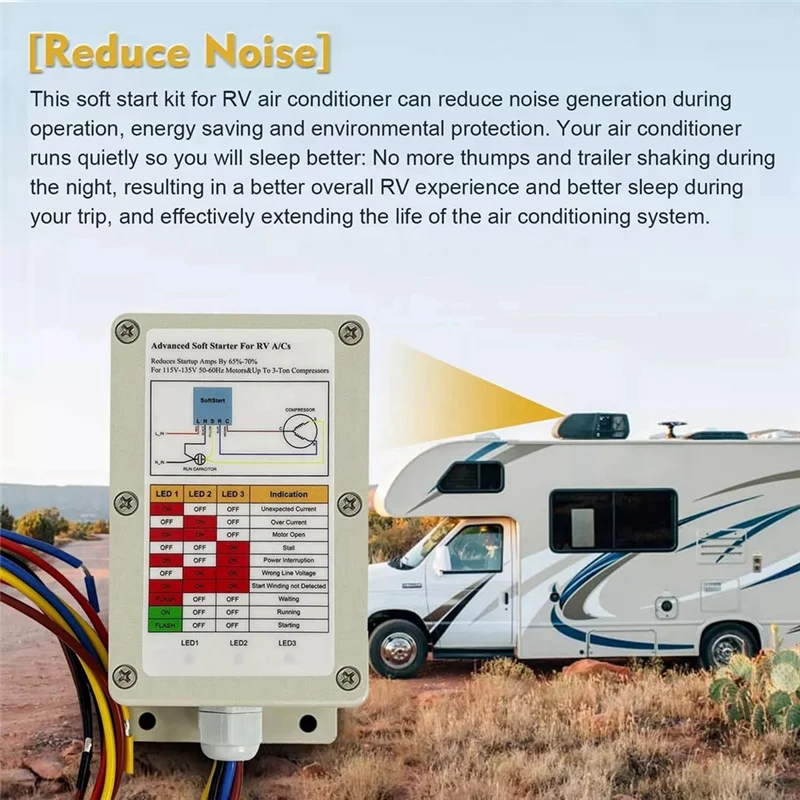 

Powerful Soft Starter Kit,ASY-364-X20-IP 364 High Performance Fit For All RV A/C Applications