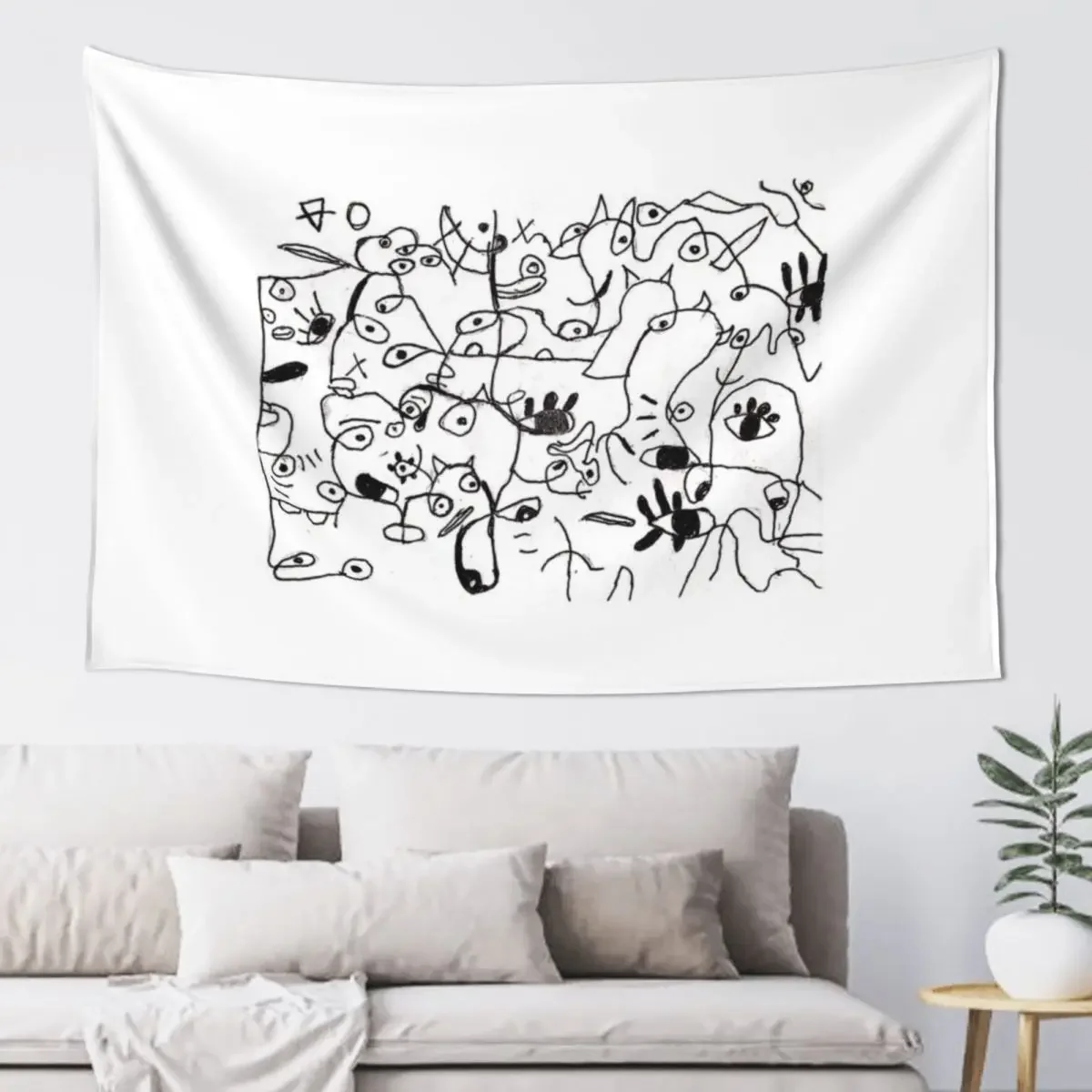 

Abstract faces Tapestry Anime Decor Bedroom Decor Aesthetic Bedrooms Decor Carpet On The Wall Tapestry