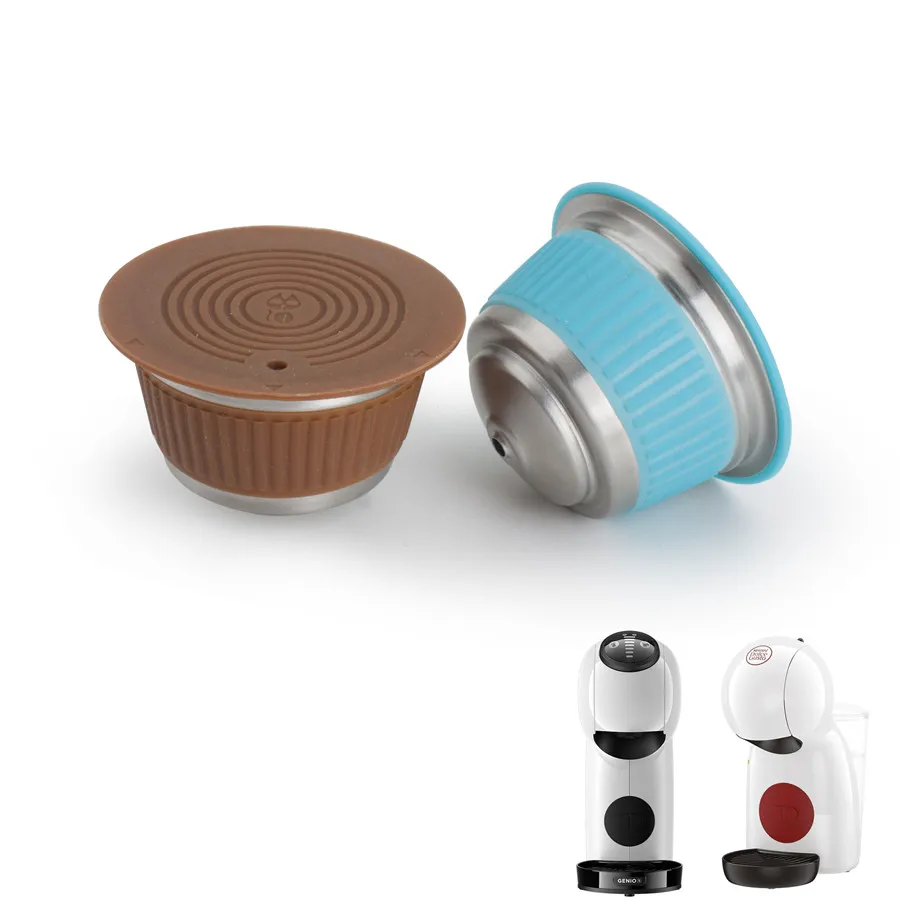 Fit for dolce gusto genio-s basic piccolo-xs coffee maker Metal Refillable Reusable Coffee Capsule Pods Baskests fit for dolce