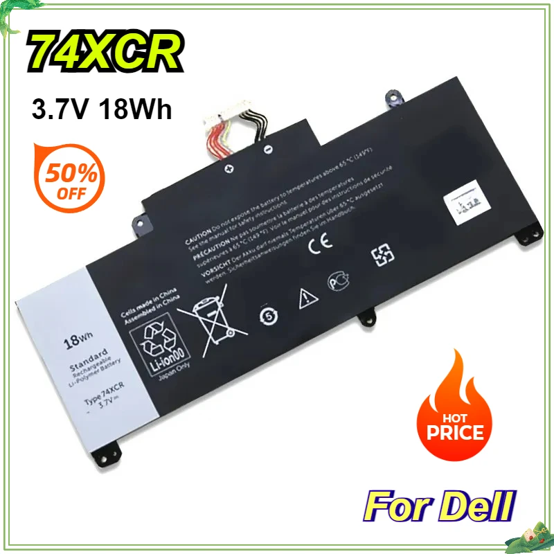 

74XCR Laptop Battery for Dell Venue 8 Pro 5830 074XCR T01D X1M2Y VXGP6 Tablet Series 3.7V 18WH