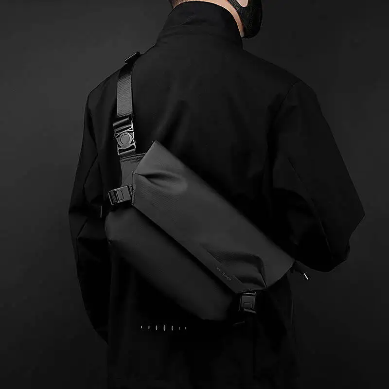 New Versatile Workwear Shoulder Men Casual Fashion  Travel Bag Single Crossbody Backpack Trendy Small Bags Square Duffle Bag Che