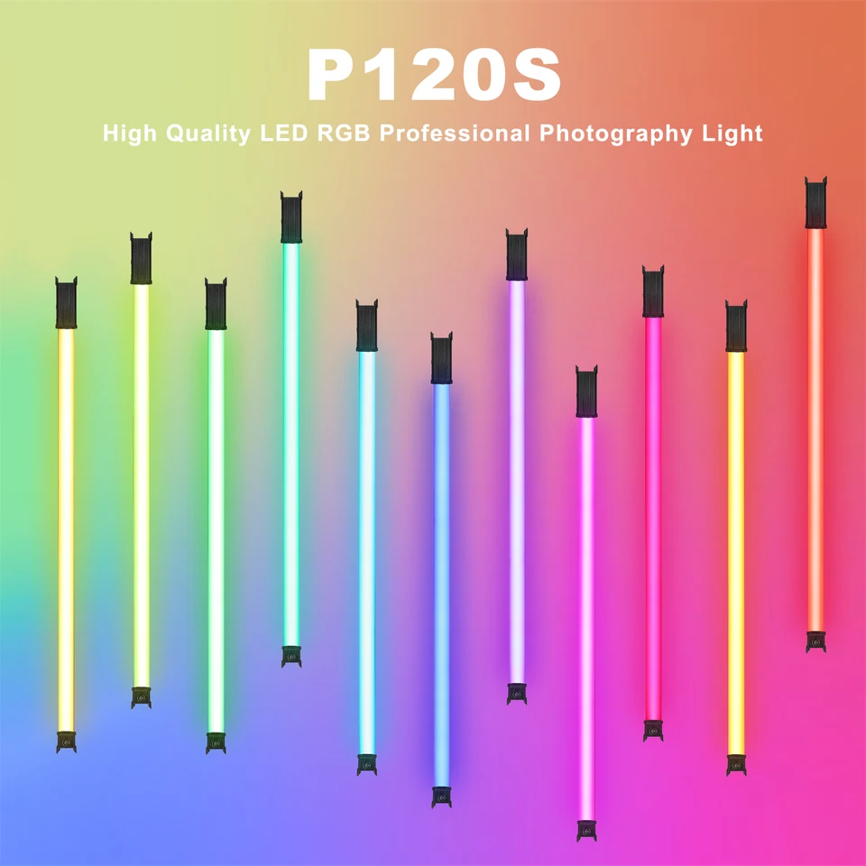 LUXCEO P120S LED RGB 비디오 라이트 튜브 스틱 120cm 2000~10000K