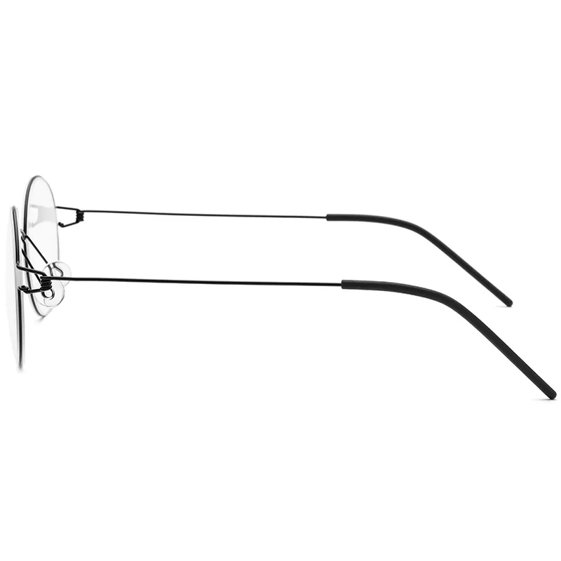 EYORA No Any Screw Ultralight Round Alloy Reading Glasses Anti Blue Ray Myopia and Hyperopia Photochromic Prescription Eyewear