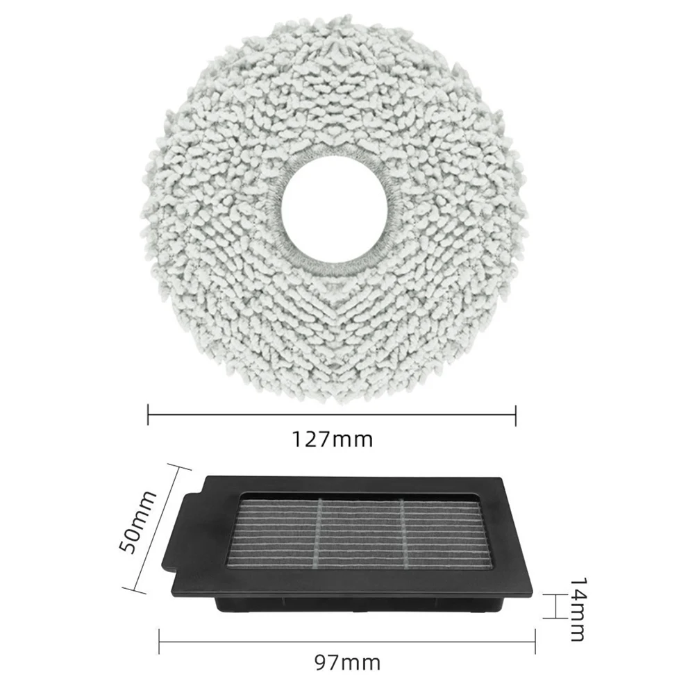 ل ECOVACS ل DEEBOT T30C ل Omni / T30C ، Omni/Gen2 مكنسة كهربائية روبوتية مرشح فرشاة الجانب الرئيسي ، ملحقات كيس الغبار الممسحة #6
