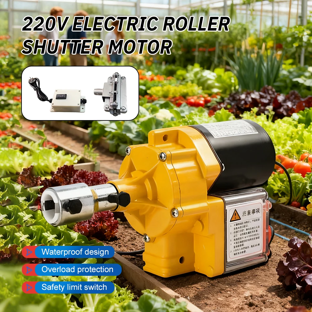 Gewächshaus-Elektrofolienroller AC 220V Automatischer Belüftungsfolien-Abrollmotor Landwirtschaftlicher Hochleistungs-Elektrofolienroller