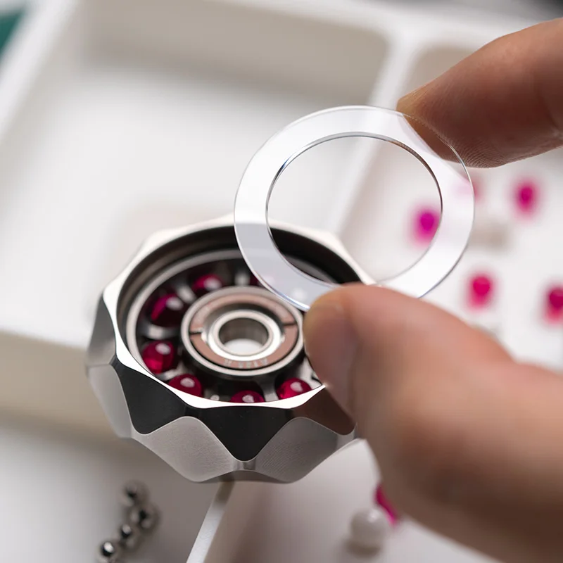 LAUTIE BIT05 mécanique métal EDC Fidget Gyro bricolage accessoires verre saphir entretoise 5mm perle accessoires modifiés