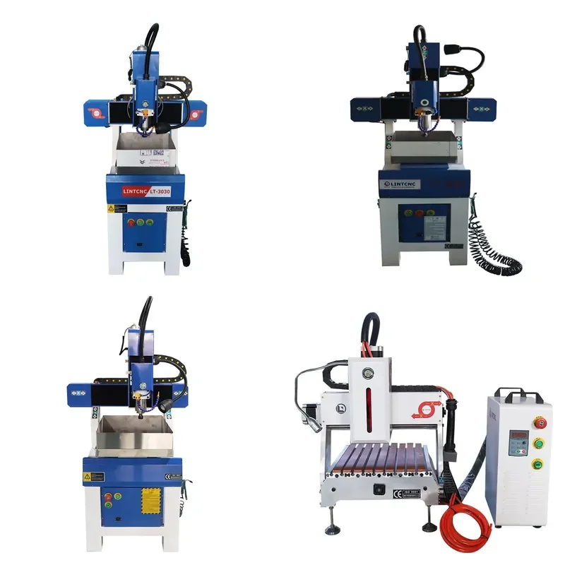 High Precision 3 Axis Desktop Cast Iron Wood CNC Router 3030 4040 6040 6060 6090 Small Metal CNC Machine