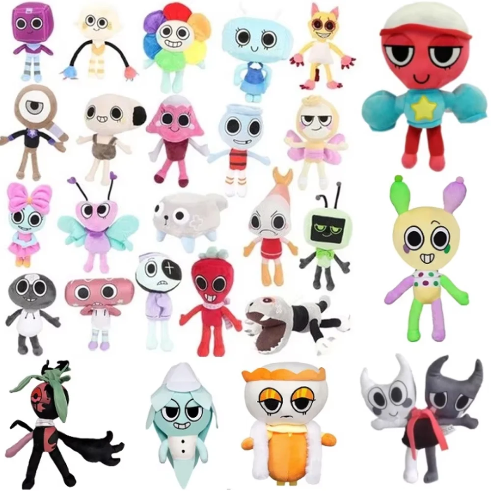 25styles Dandy's World Plush Cute Dandy World Scrap Stuffed Horror Game Goob Pebble Plushie Soft Pillow Doll Children Gifts Doll