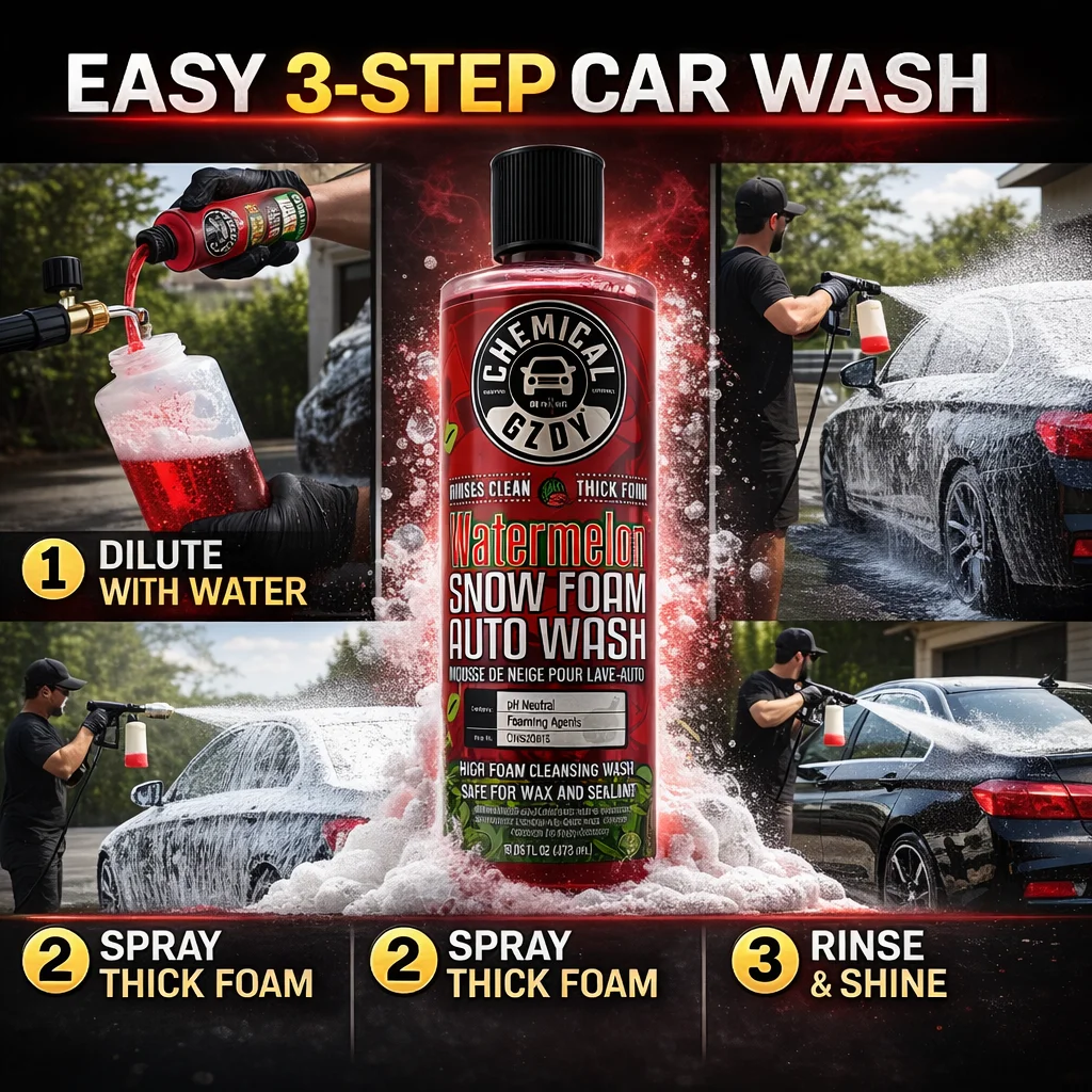 Espuma de lavado de coches con - Car Shampoo Ph reseña y precio