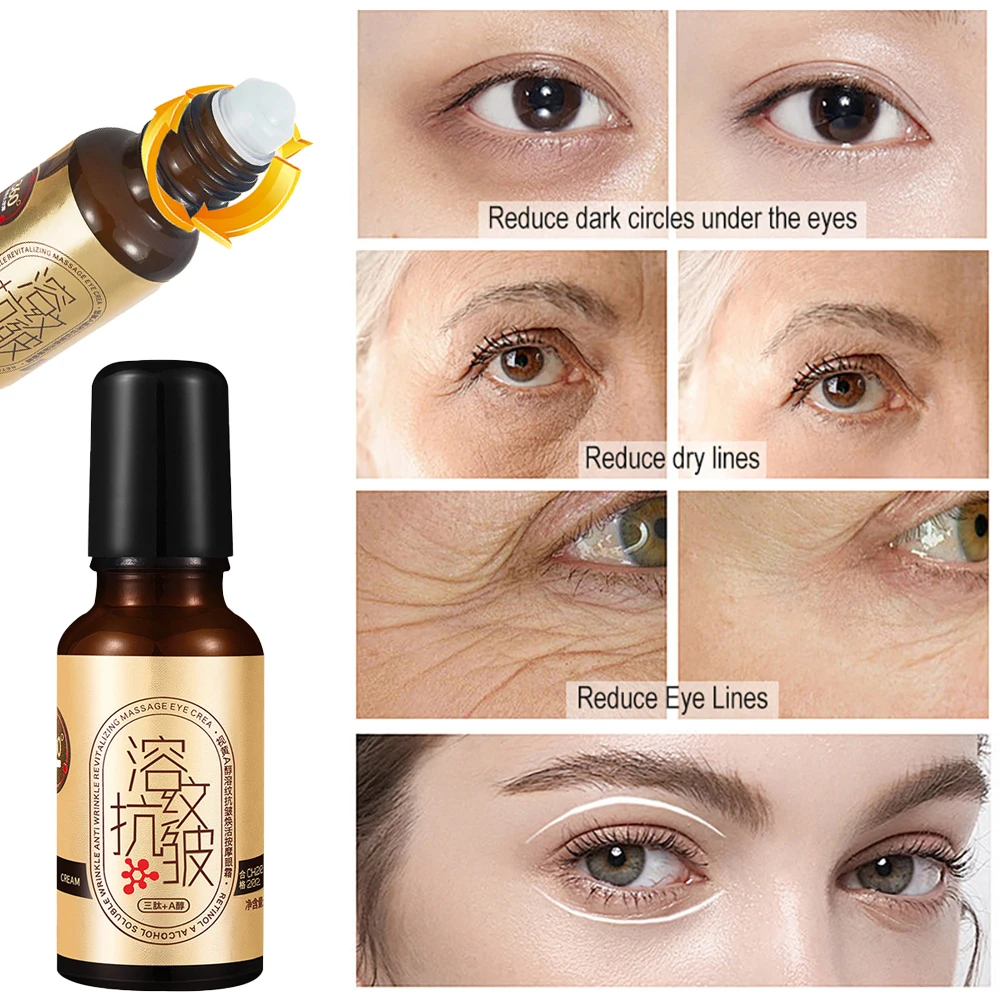 

Retinol A Anti Wrinkle Rejuvenating Massage Eye Cream Tighten Lifting Eye Care Anti Edema Fade Dark Circles Eye Bags Cream