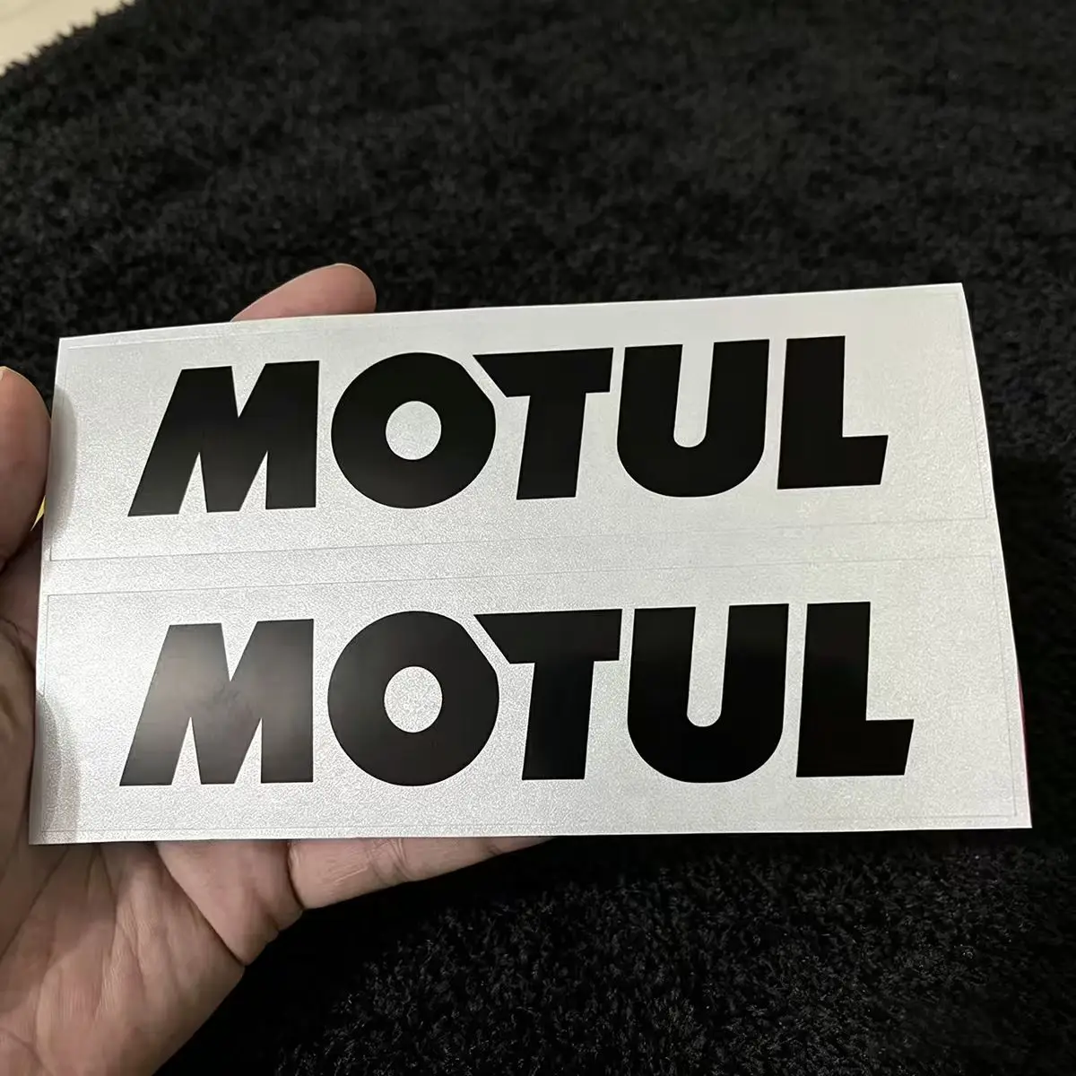 Pegatina Reflectante MOTUL para Motocicleta, Tanque, Coche, Bicicleta, Casco