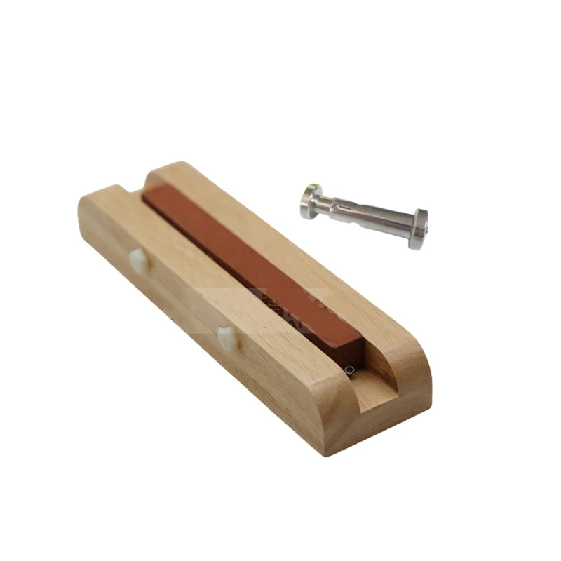 Screwdriver Sharpening Stone With Wooden Base Guide and Screwdirver Holder Watch Repair Tools for Watchmaker