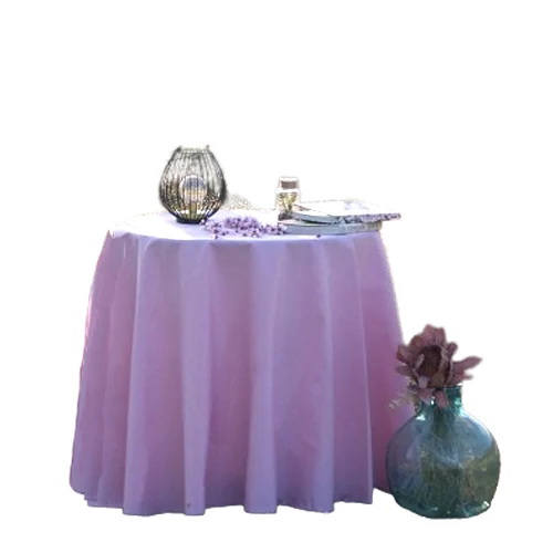 La FábricadelasTelas - Falda Mesa Camilla Redonda Primavera Verano Rosa Loneta estampada algodón . Faldón Faldilla enagüilla. Tejido para mesa redonda, fácil lavado, calidad y color rosa pastel.