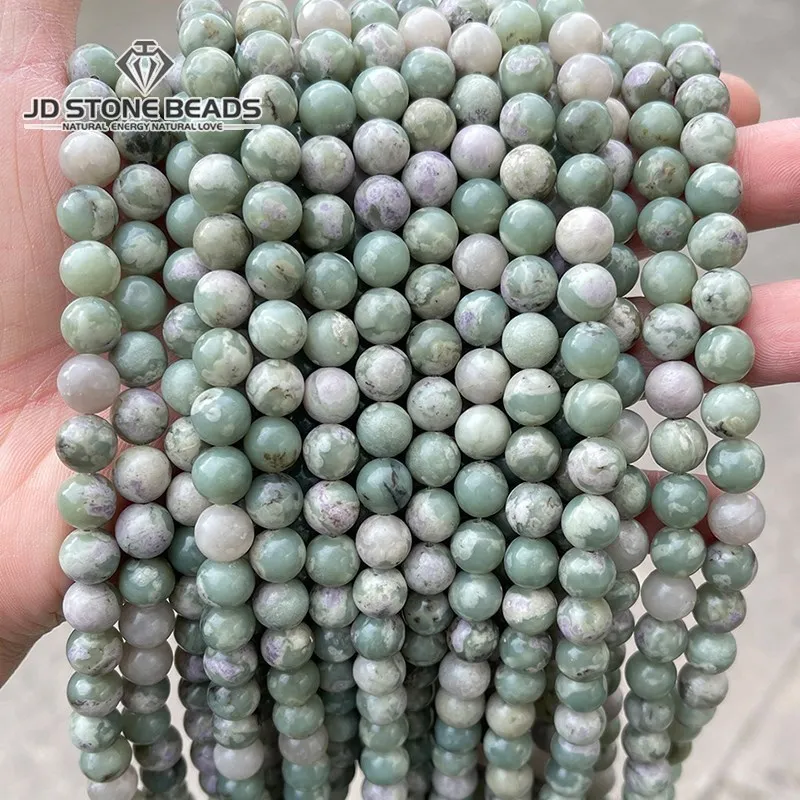 

Natural Lucky Jade Bead 4 6 8 10 12mm Round Loose Spacer Beads for Jewelry Making DIY Bracelet Accessories Wholesale