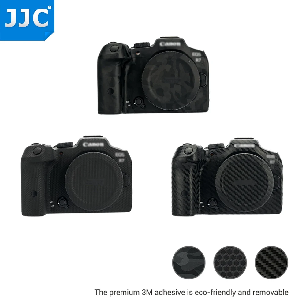 JJC-pegatina para el cuerpo de la Cámara, Kit de película protectora de piel para Canon EOS R7, cubierta de ajuste antiarañazos, accesorios de