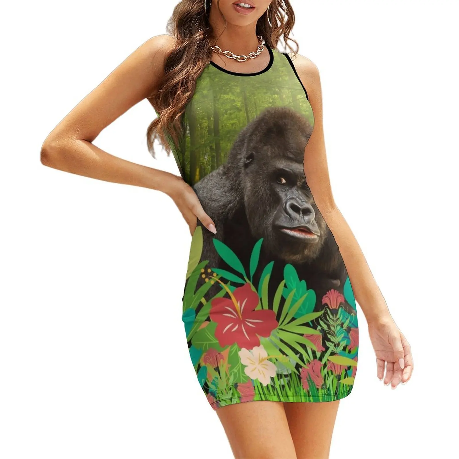 

Gorgeous Gorilla Sleeveless Sundress elegant guest wedding dress elegant party dress for women 2025 luxury evening dresses 2025