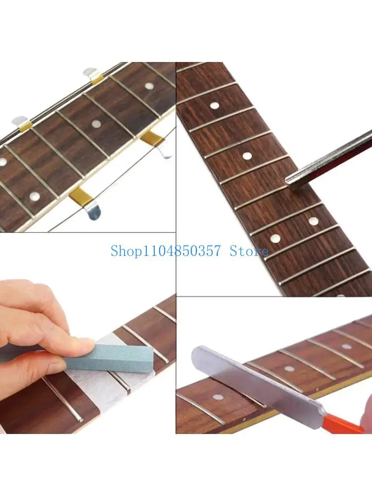

652F 5PCS Guitar Fret Maintenance Set Crowning File String Distributor Sanding Tool