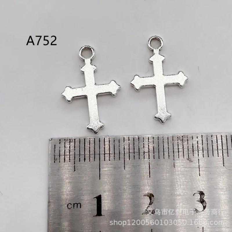 Factory Direct Sales 100 Pieces diy Combined  Ornament19mmCross Pendant Necklace Bracelet Earrings Clothing Pendant Materials