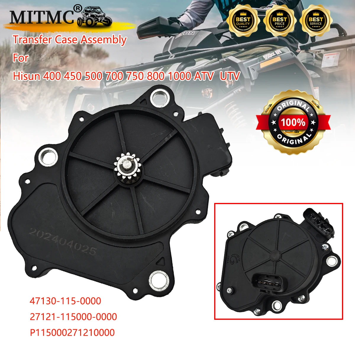 

Transfer Case Assembly for Hisun 400 450 500 700 ATV UTV 47130-115-0000 27121-115000-0000 ERP CODE P115000271210000