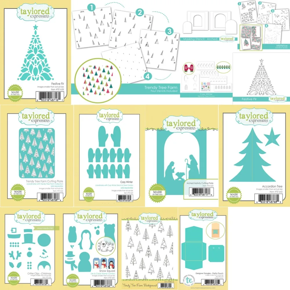 Металлический штамп для резки и рождественской елки и перчатки Прозрачный штамп для резки, лезвие, нож, дырокол, трафареты для рукоделия из бумаги, штампы