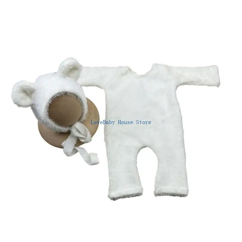 

BX0D Share Forme Outfit и Hat Set Photography Props для мальчика 0-2 месяца