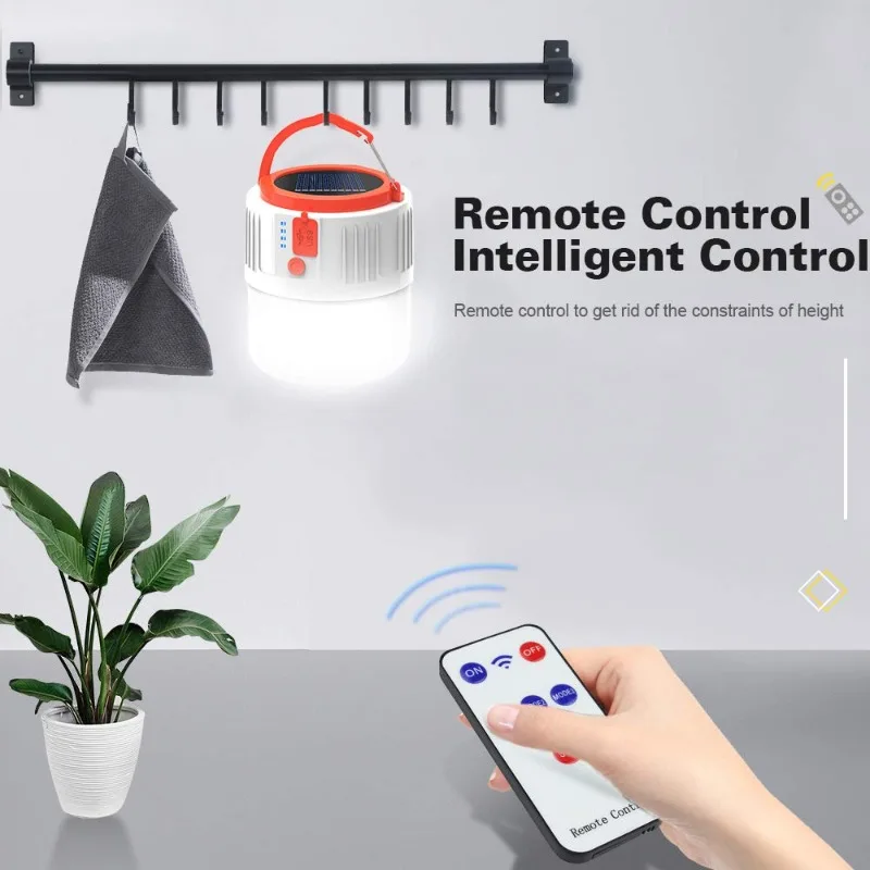 42 LED Light Solar Camping Lanterns Outdoor Portable USB Charging IP45 waterproof Rechargeable Emergency Lamp Bank Solar Hanging