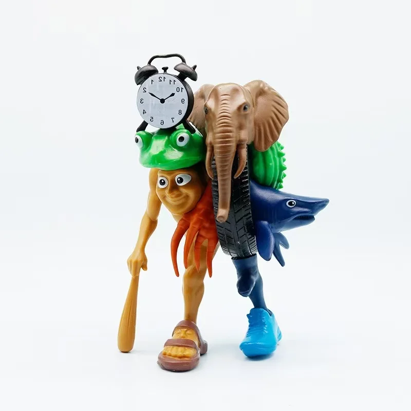 Italian Brainrot Tung Sahur Figure Toy Tralalero Tralala Figures Bombardino Crocodilo Shimpanzini Bananini Model Decor Doll Gift image 2