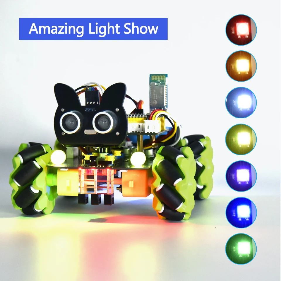 Robot Car Kit KEYESTUDIO Raspberry Pi Pico – MicroPython/C – 3 Formes – Éducatif STEM – Cadeau Ados