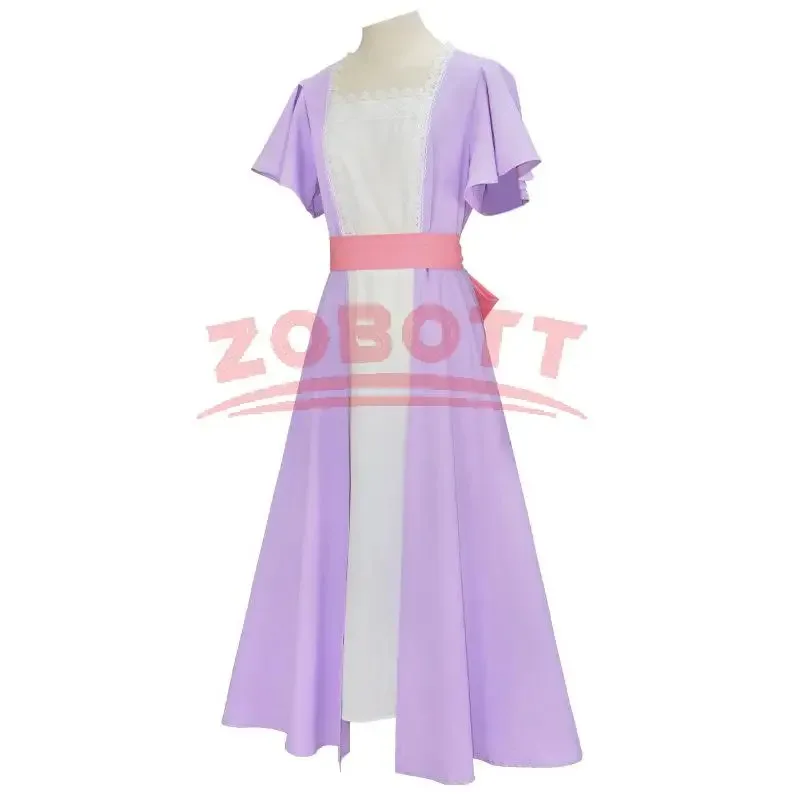 

Костюм для косплея «Титан» из фильма, розово-фиолетовый, с высокой талией, ретро-ожерелье, наряд, женское бальное платье для макияжа, вечерние на Хэллоуин