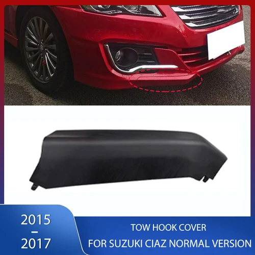 Tapa de gancho de remolque para parachoques delantero de coche, tapa de ojo de transporte de remolque sin pintar para Suzuki Ciaz 2015 2016 2017, versión Normal 7171278 M00