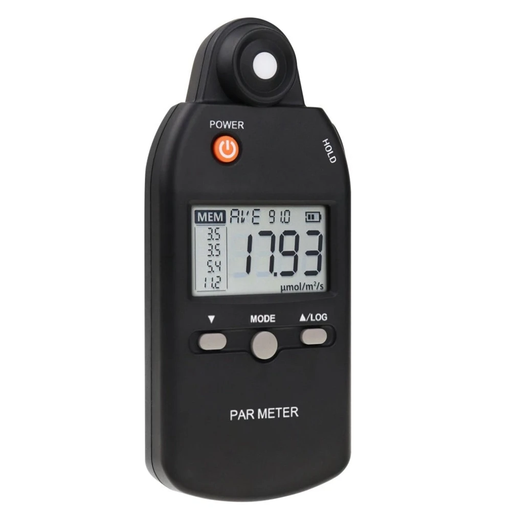 

PAR Meter Illuminance Meter PPFD Quantum Sensor Full-Spectrum Record Function Indoor Outdoor Plant Light Meter