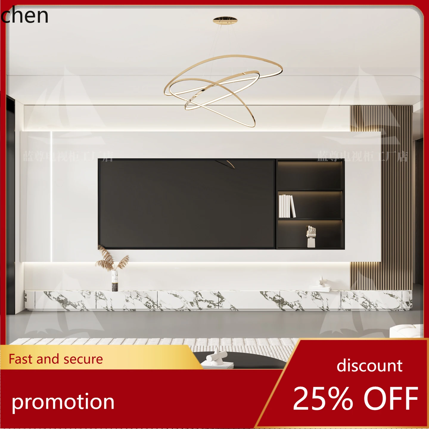 

HT Custom Rock Slab TV Cabinet Haitang Corner with Drawers Floor-standing Living Room High-end Solid Wood TV Cabinet
