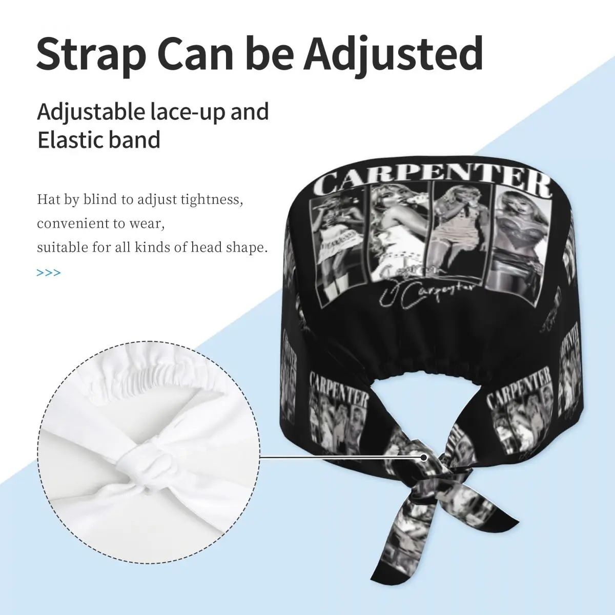 Custom Sabrinas Carpenters American Singer Working Cap Surgical Hats Men Women Operating Room Cap Nursing Cap Lab Works Hat