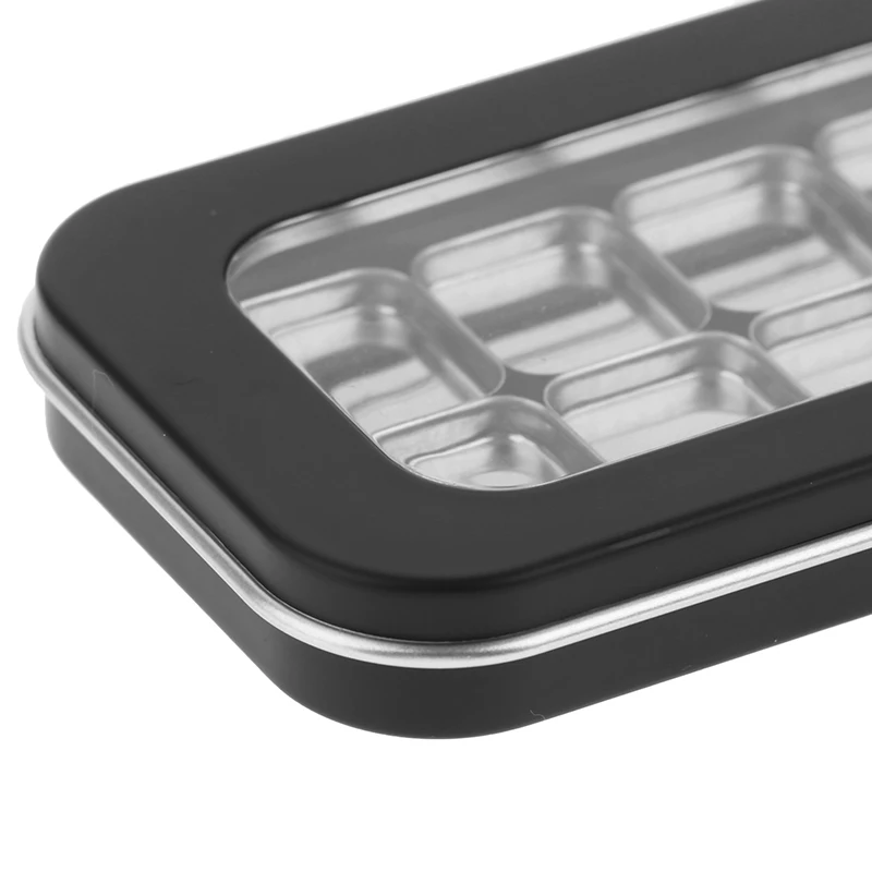 Draagbare en stofdichte lege magnetische cosmetica-palet 1/2/3/4/6/7/12 roosters ijzeren plaat oogschaduw blusher lippenstift DIY make-up doos