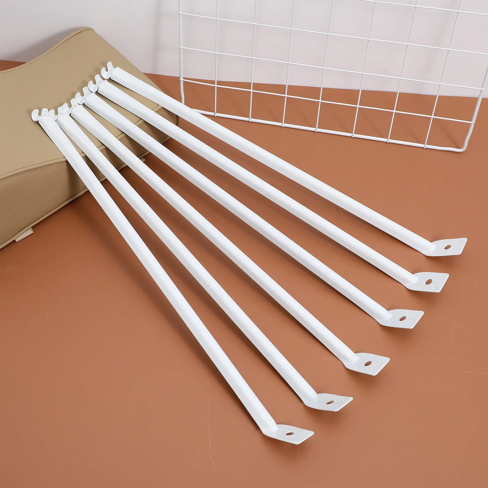

6Pcs Wire Shelving Support Brackets Metal Rv Accessories for Awnings Trailers Camping Installation Rv Trailer Accessories