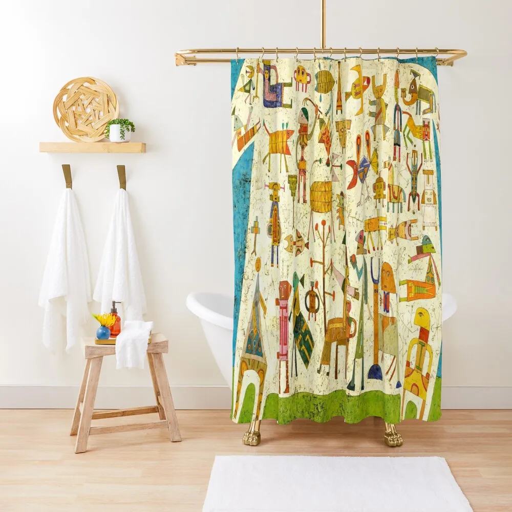 Prelude to a Civilization(Pr??lude ?? la civilisation)-Victor Brauner Shower Curtain Bathroom Accessories Shower Set Curtain