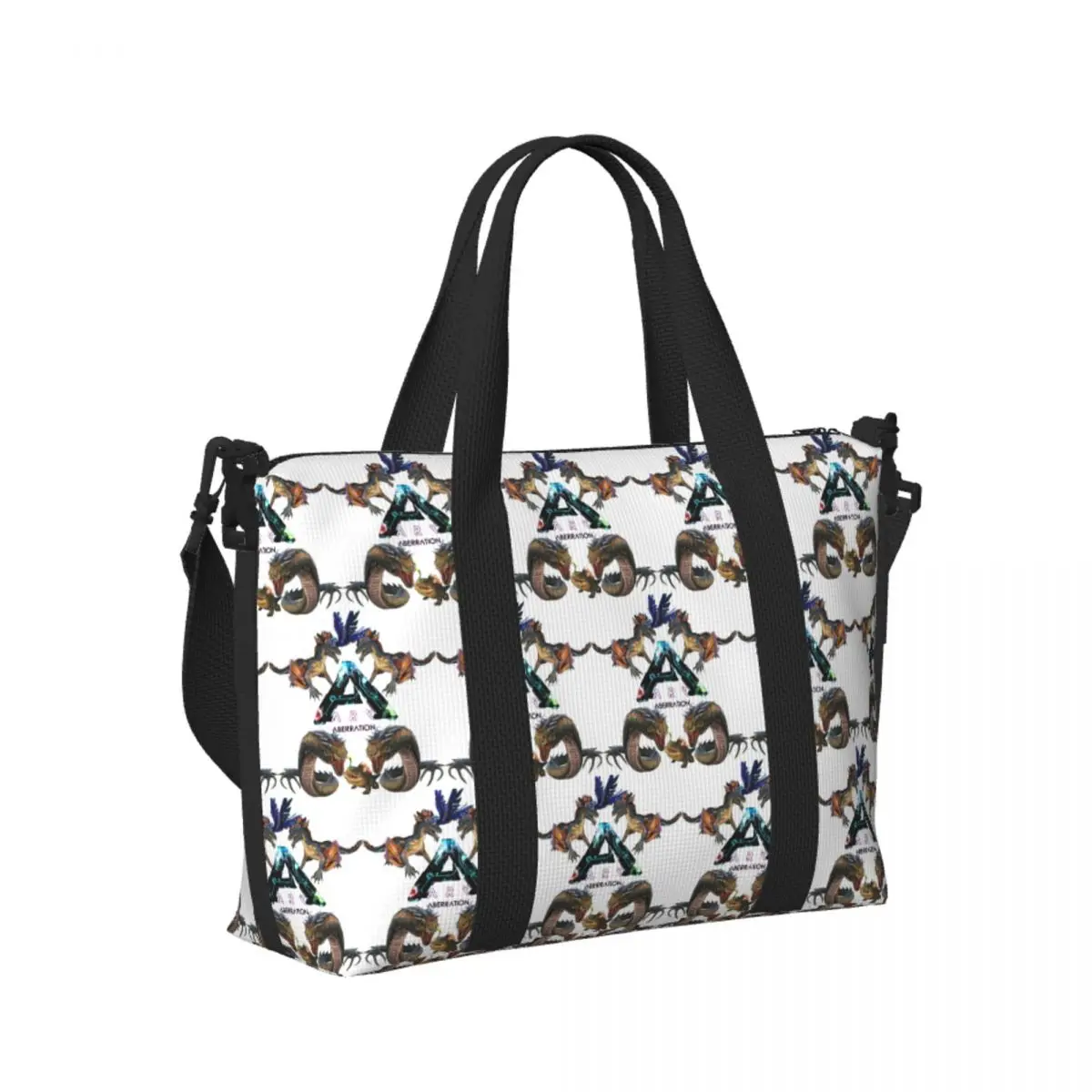 

Custom Ark Survival Evolved Aberration Beach Travel Bag Large Capacity Tote Bags for Gym Sport Women Shopping Duffle ShoulderBag