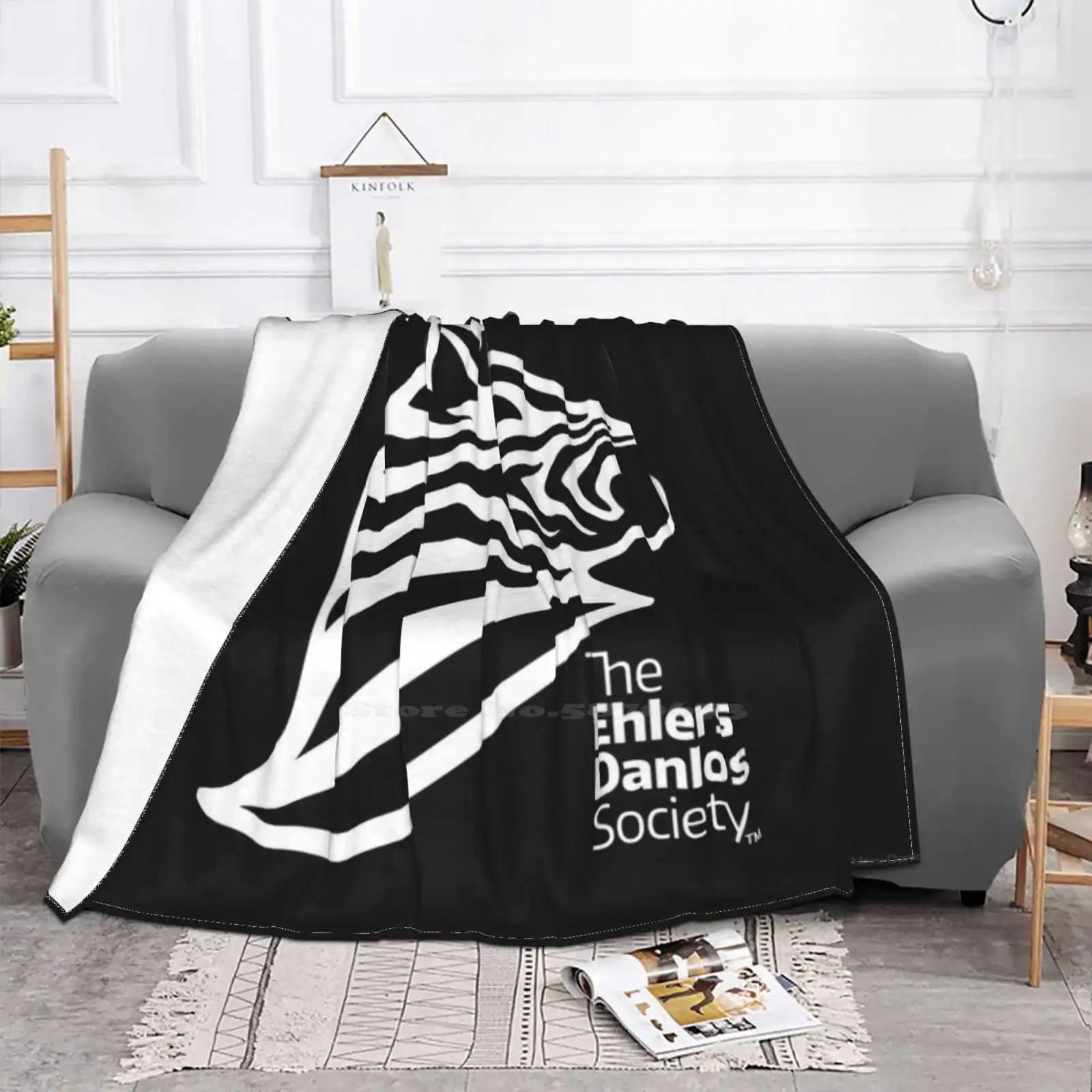 Ehlers-Danlos Awareness Fashion Soft Warm Throw Blanket Ehlersdanlos Ehlers Danlos Hypermobility Chronic Pain Dysautonomia