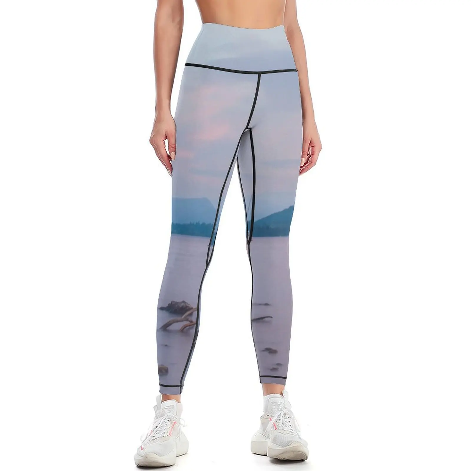 

Pastel Ullswater Sunset Leggings Sports pants woman joggers for Womens Leggings