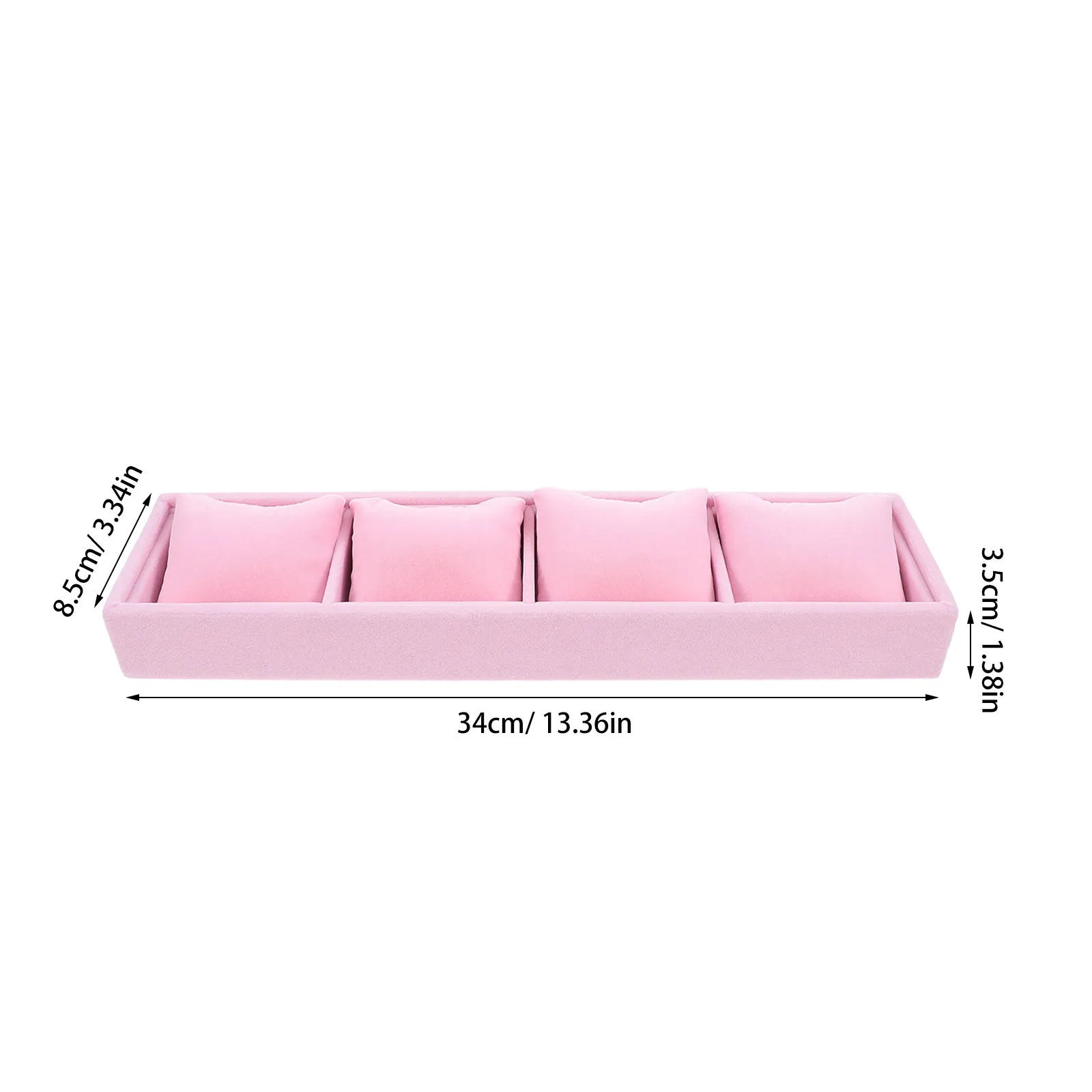 Watch Pillow Tray Jewelry Organizer Bracelet Bangle Holder Display Stand for Men Women Elegant Scratch-Resistant Storage Tray
