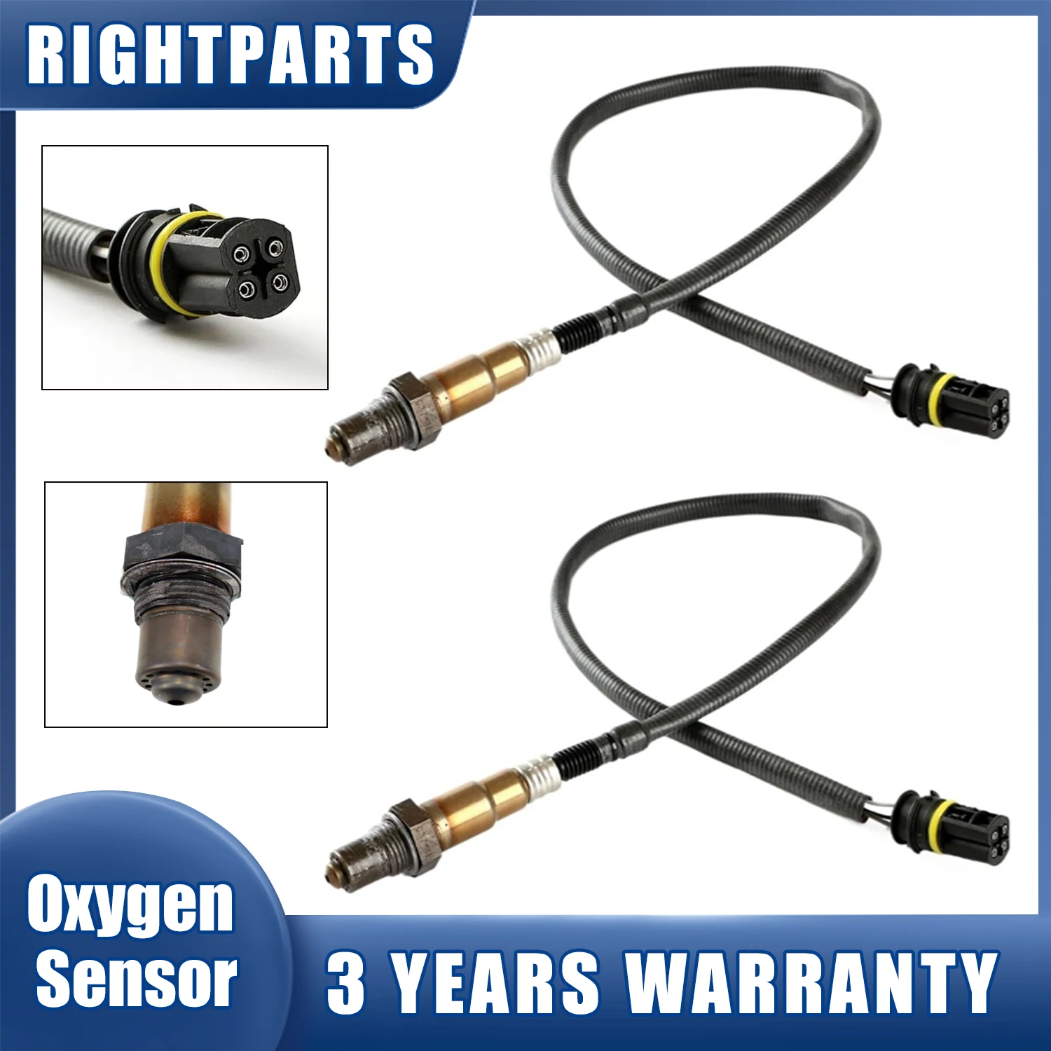 

2PCS Front & rear Lambda Probe O2 Oxygen Sensor A0015409117 A0015403817 For MERCEDES-BENZ S202 C200 T C208 CLK230 Kompressor