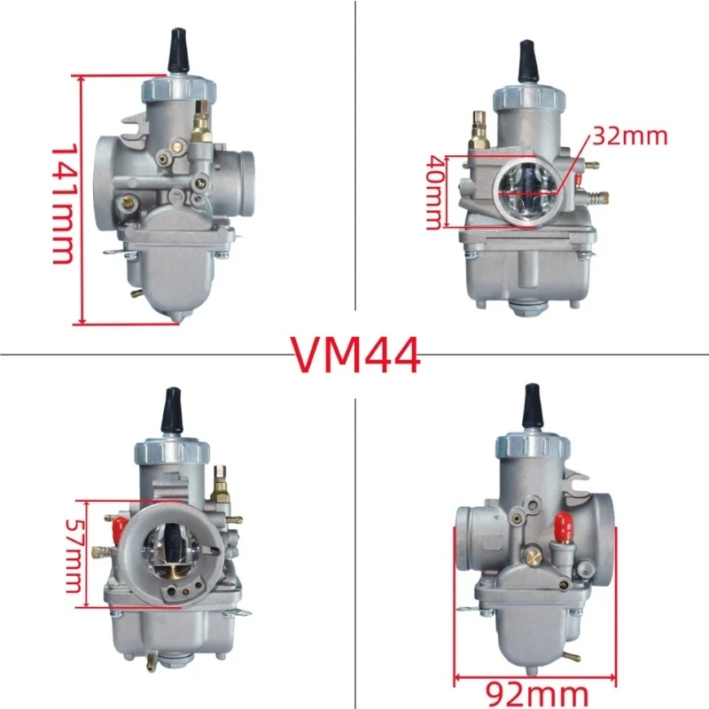 دراجة نارية المكربن 44 مللي متر ل Mikuni VM سلسلة الشريحة المستديرة VM44 -3 1002-0057 ATV الترابية دراجة الطرق غير الممهدة 400-800cc دراجة نارية الملحقات