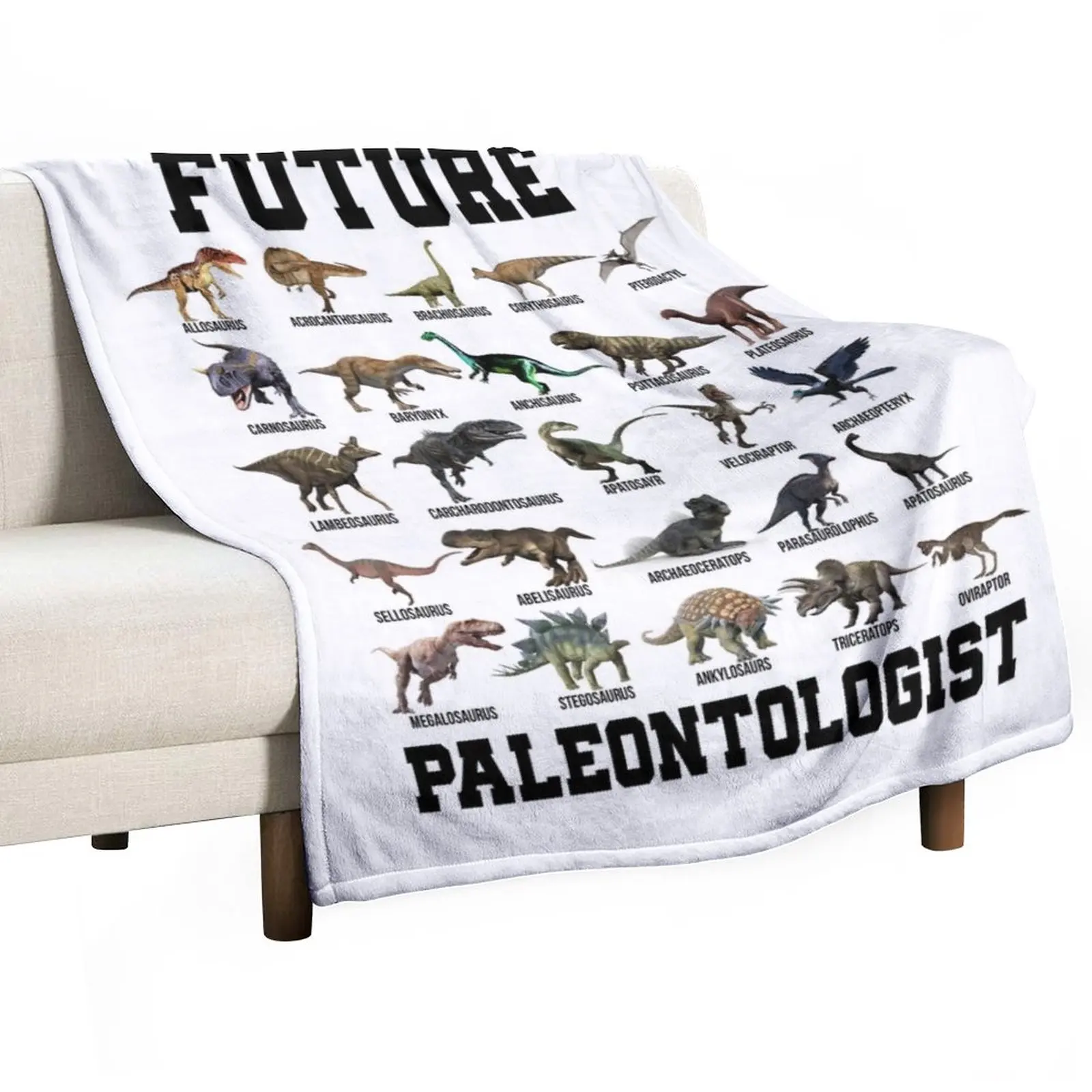 Kids Future Paleontologist Cool Dinosaur Lover Shirt Throw Blanket Decorative Blankets Hair Blanket blankets and blankets